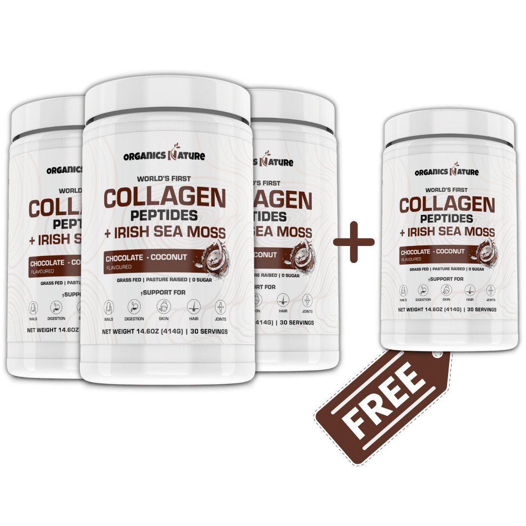 Limited Edition Chocolate-Coconut Collagen Sea Moss 4 Tubs